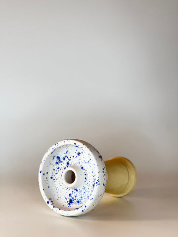 Lets Smoke Shaft Glaze White and Blue